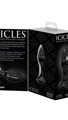 Icicles No. 78 kaištis Deimantas (stiklas/juoda)