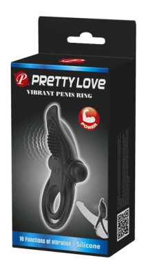 Pretty Love penio žiedas Delfinukas (juoda)
