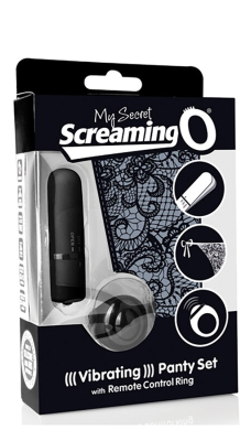 Screaming O My Secret kelnaitės su vibracija (juodos)