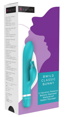B Swish Bwild Bunny vibratorius (mėlynas)
