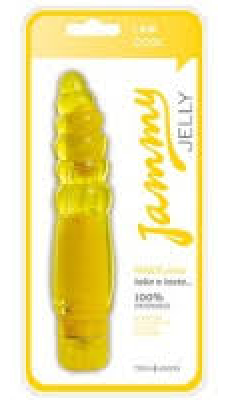 Želinis vibratorius Jelly Fancy yellow