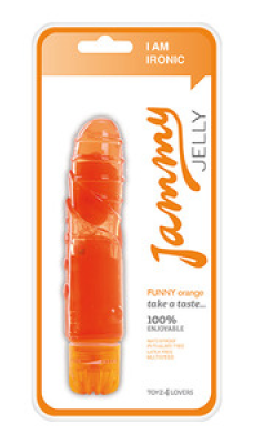 Želinis vibratorius Jelly Funny orange