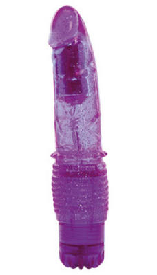 Želinis vibratorius Jelly Happy glitter