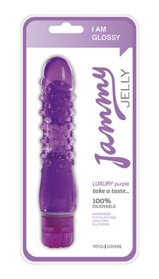 Želinis vibratorius Jelly Luxury Purple