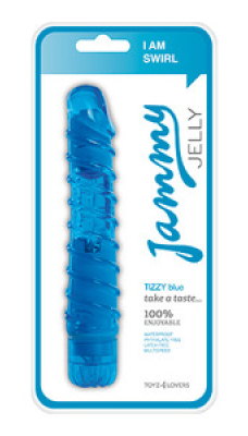 Želinis vibratorius Jelly Tizzy blue